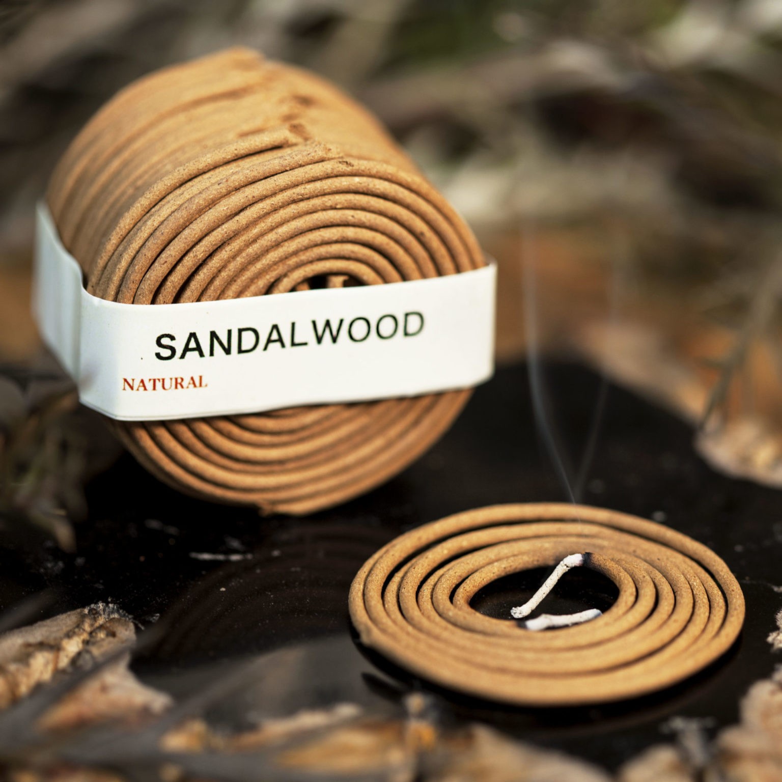 Sandalwood Coil Incense for calming the mind and deep meditation