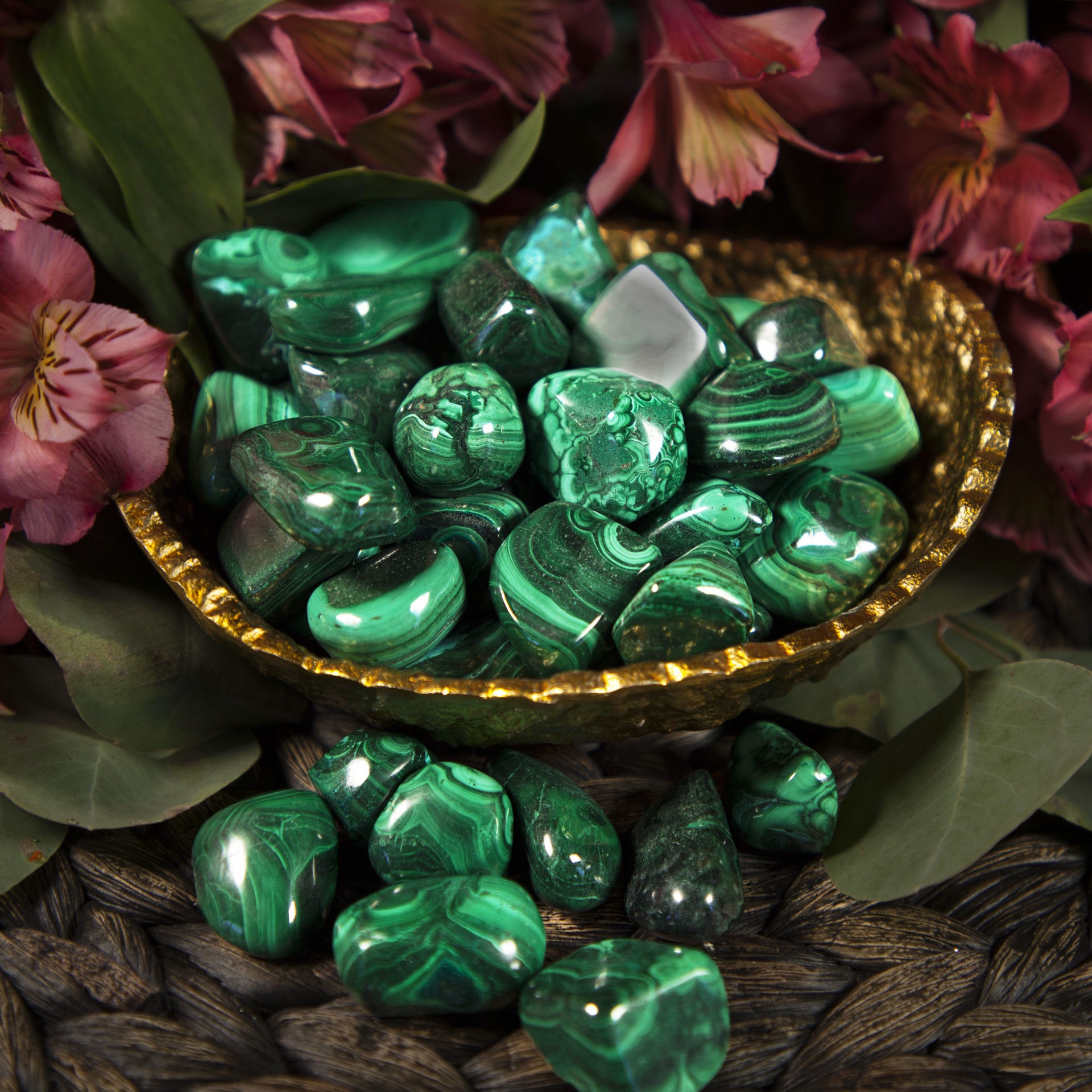 Tumbled Malachite for empowerment of feminine energies