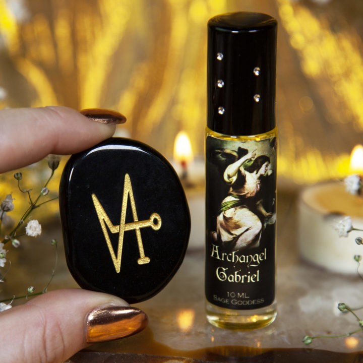 Archangel Perfume and Palm Stone Duo