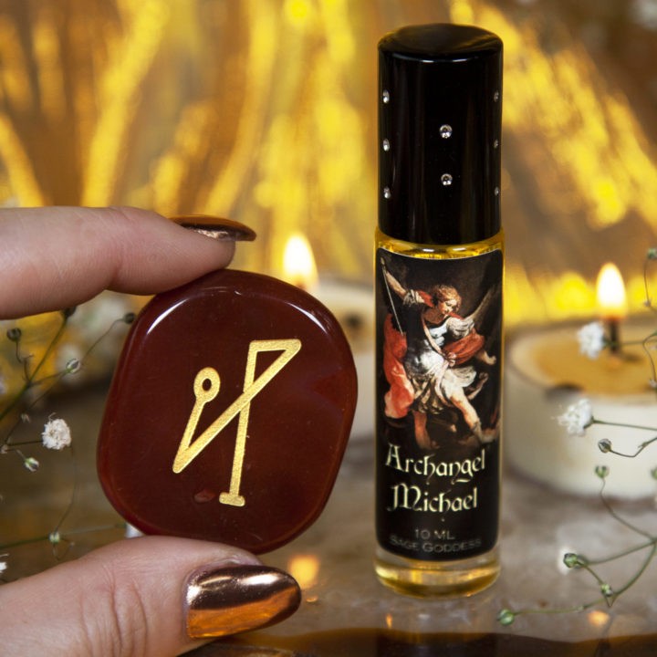 Archangel Perfume and Palm Stone Duo