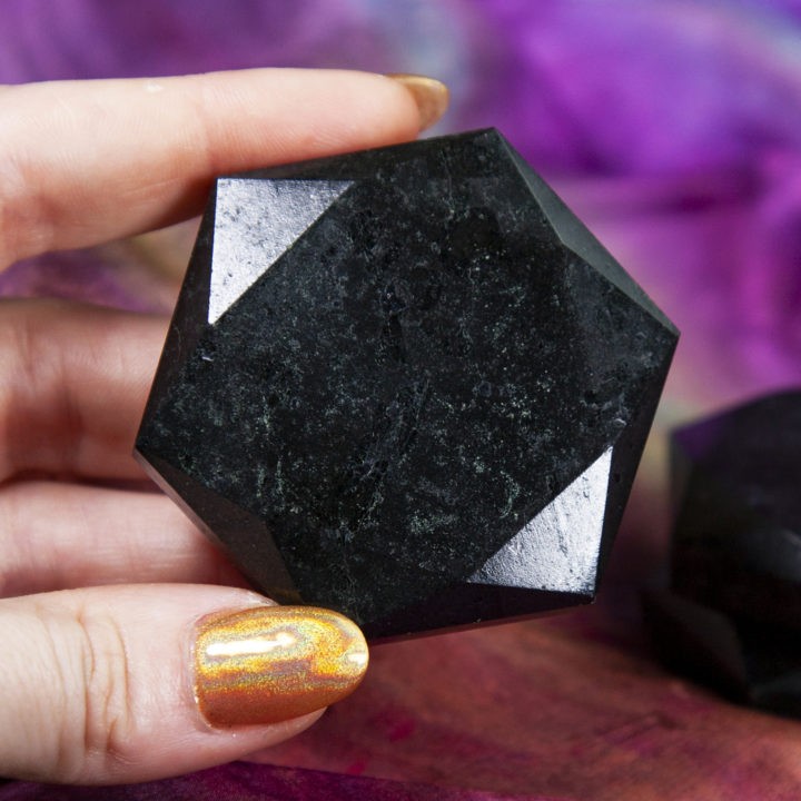 Black Tourmaline Hexagons