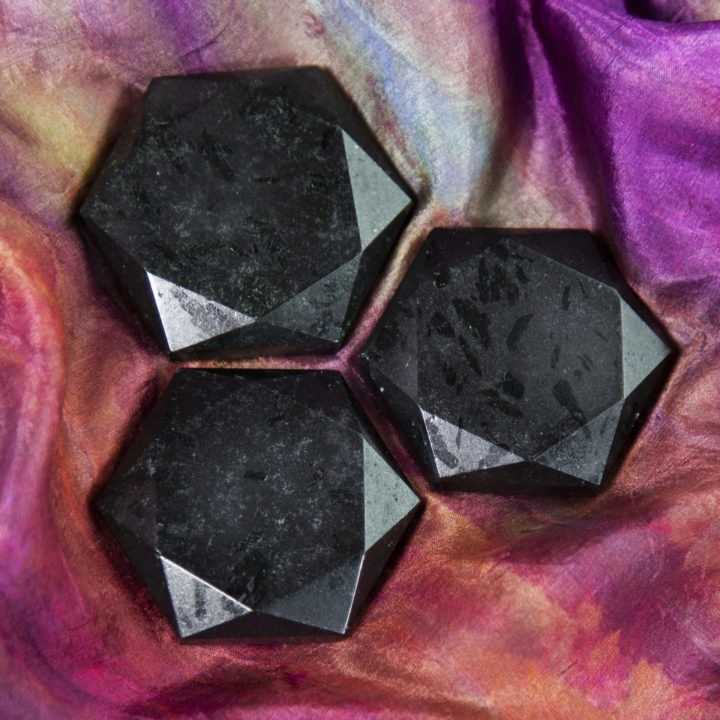 Black Tourmaline Hexagons