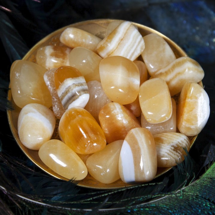 Tumbled Orange Calcite