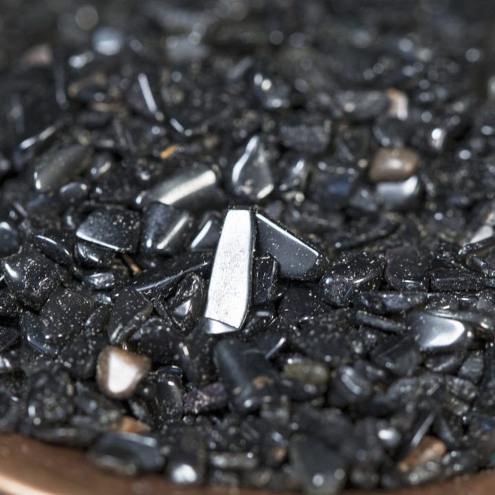 Tumbled Black Obsidian Chip Stones
