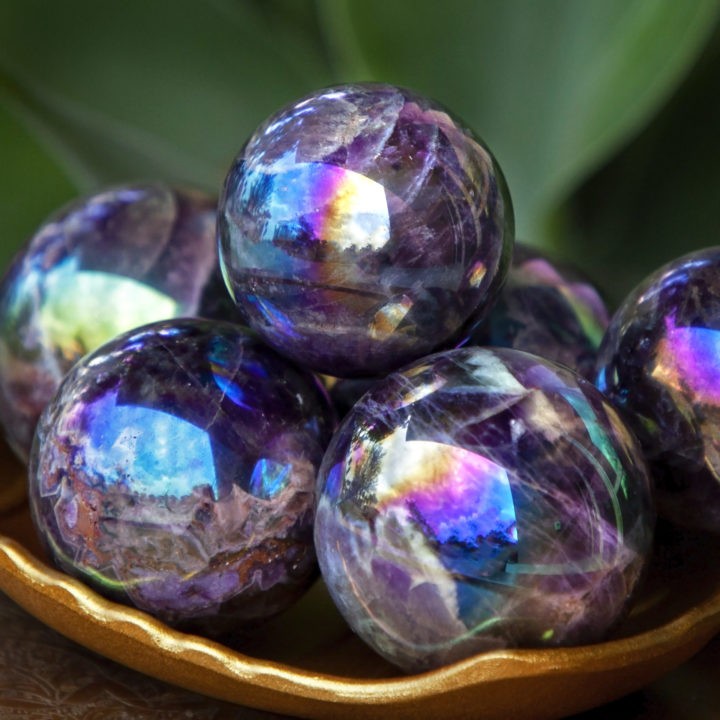 Aura Dream Amethyst Spheres