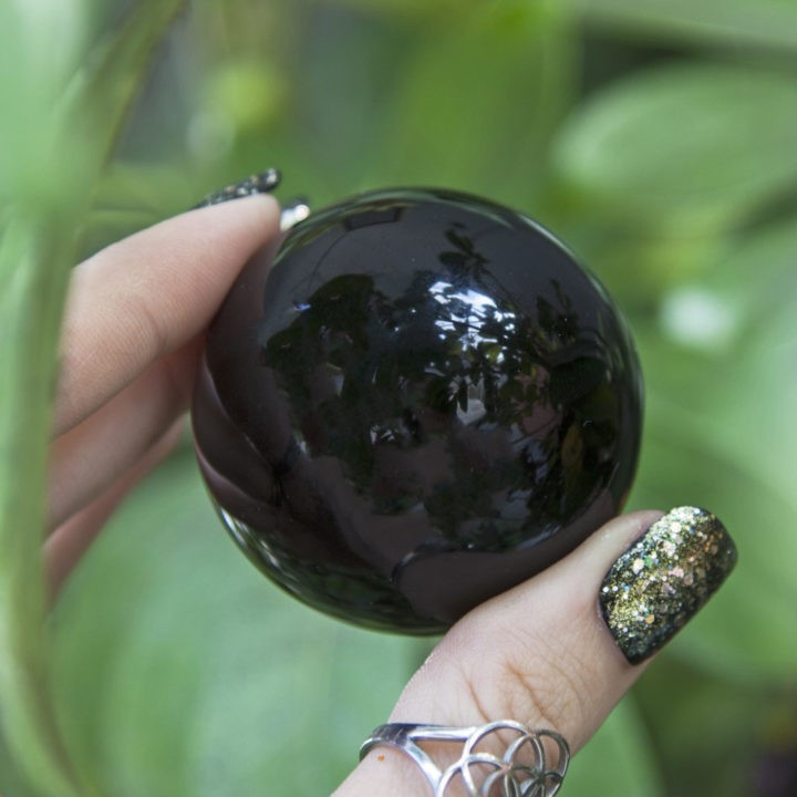 Black Obsidian Protective Healing Spheres