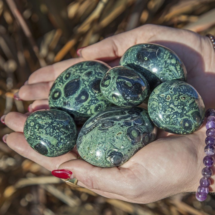 Kambaba Jasper Meditation Stones