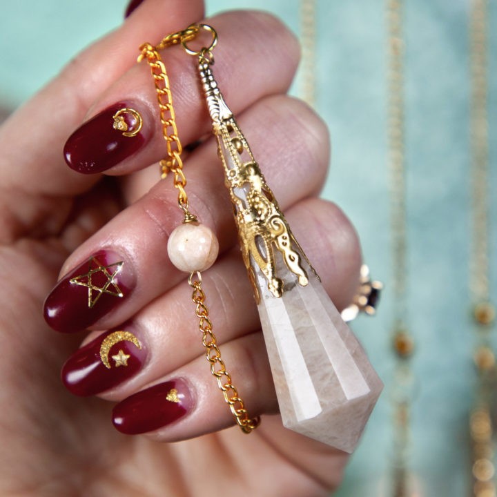 Peach Moonstone Manifestation Pendulums