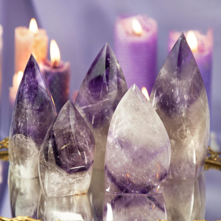 Phantom Chevron Amethyst Flames