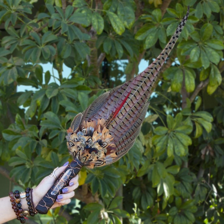 Pheasant Deluxe Smudge Fan