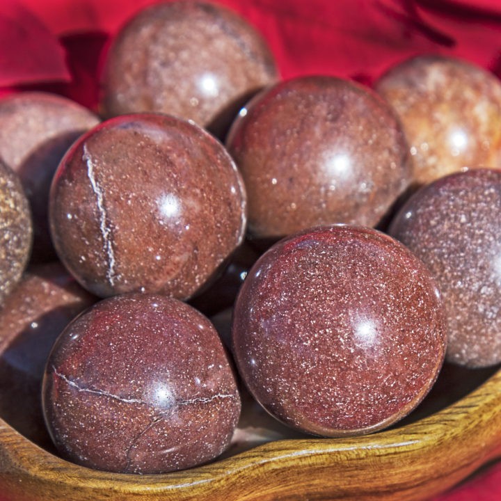 Release and Recover Red Aventurine Sphere
