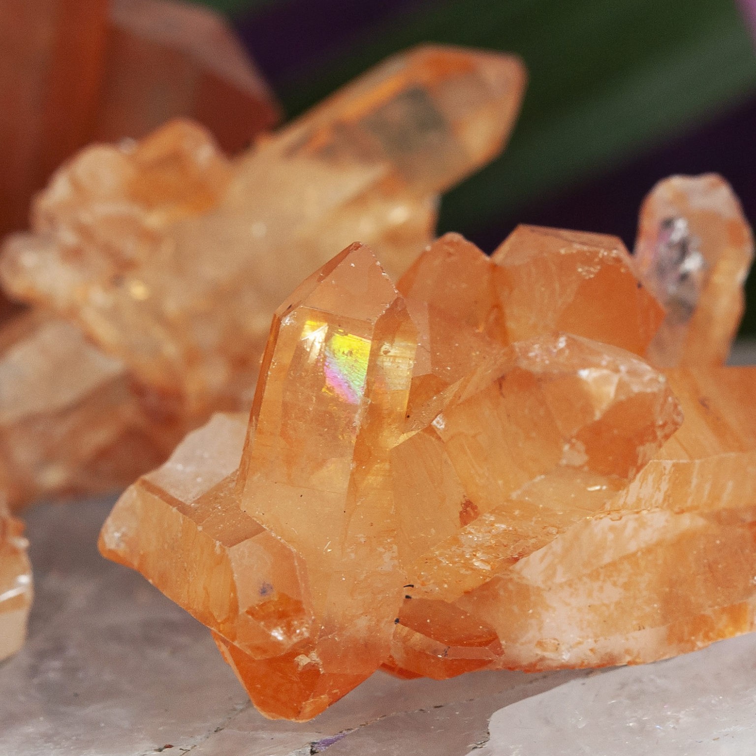 Tangerine Quartz Clusters for boosting your sexiness and passion