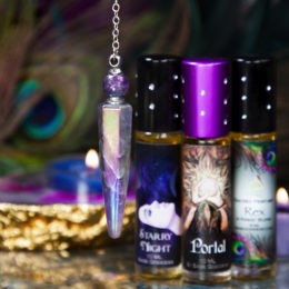 Angel Aura Amethyst Perfume Pendulum with Intuitively Chosen Perfume