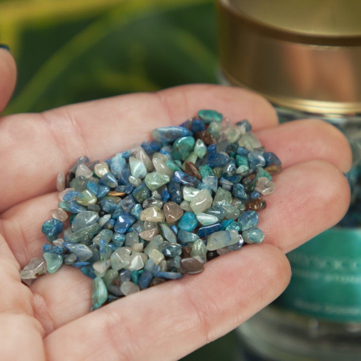 Crystal Sprinkles Tumbled Chrysocolla Chip Stones