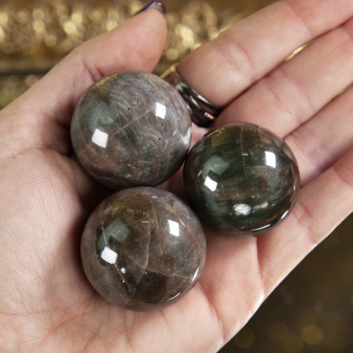 Smoky Moonstone Sphere