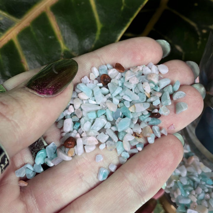 Crystal Sprinkles: Tumbled Amazonite Chip Stones