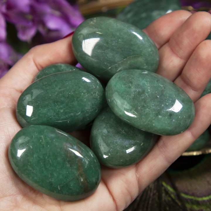 Fuchsite Twin Flame Palm Stone