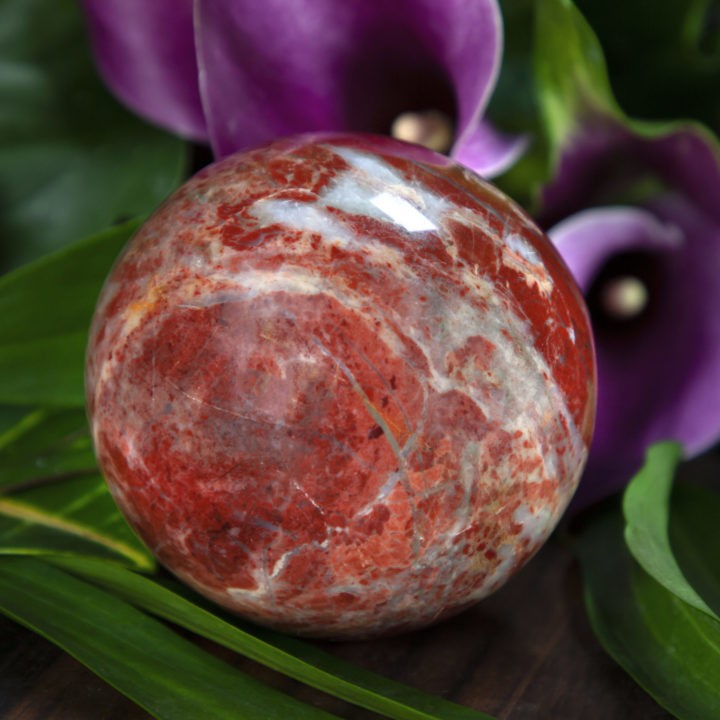 Regenerating and Balancing Red Jasper Sphere