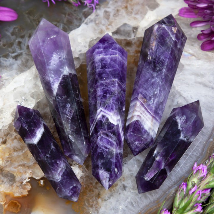 Double Terminated Amethyst Peace Wand