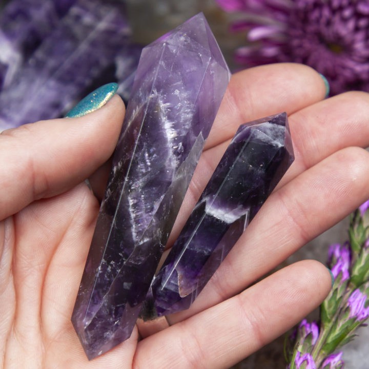 Double Terminated Amethyst Peace Wand