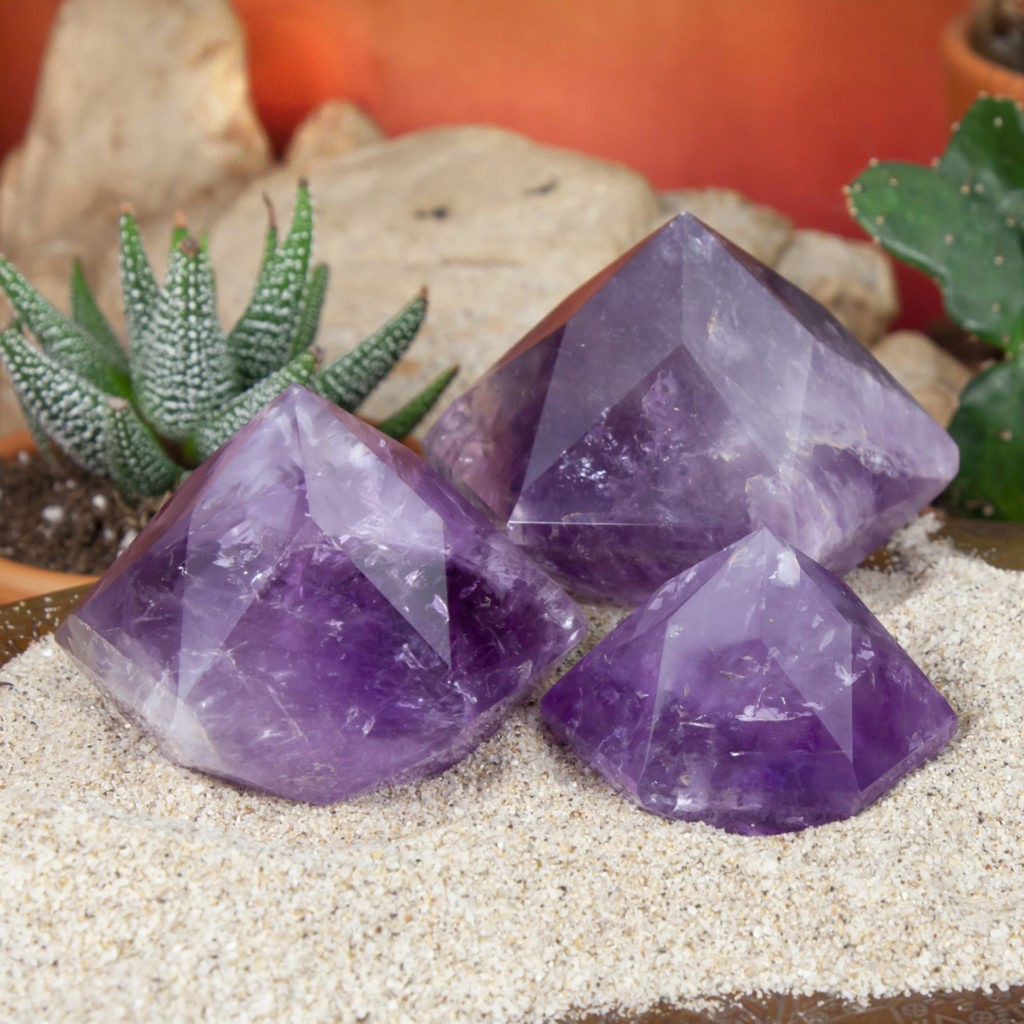 Tucson Exclusive: Faceted Hexagonal Amethyst Pyramid