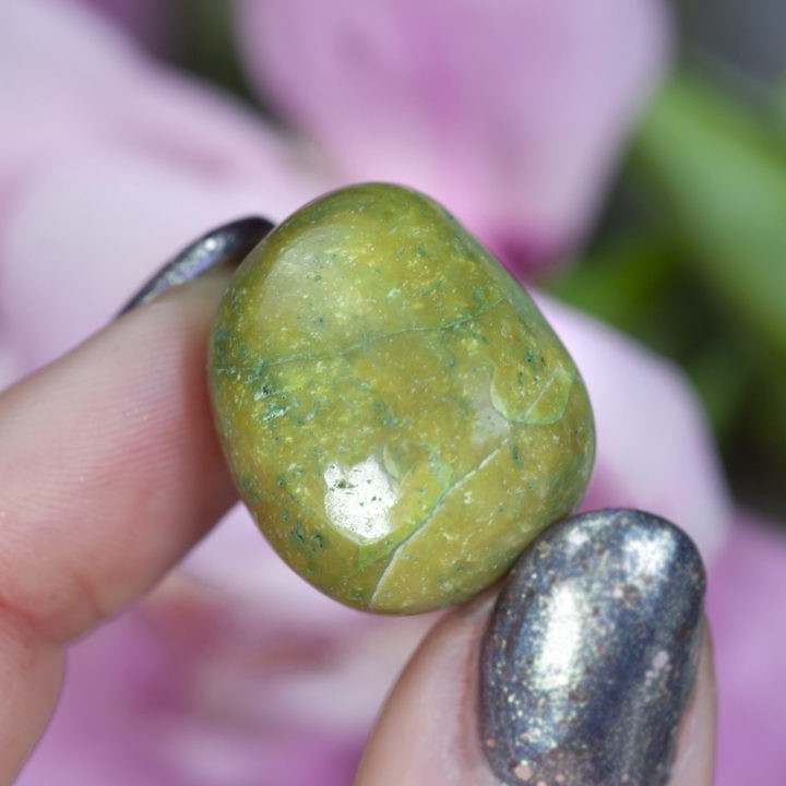 Tumbled Green Opal
