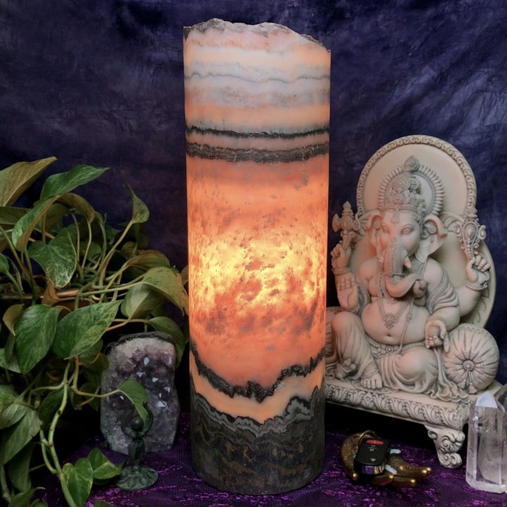 Rose Onyx Heart Protection Lamp