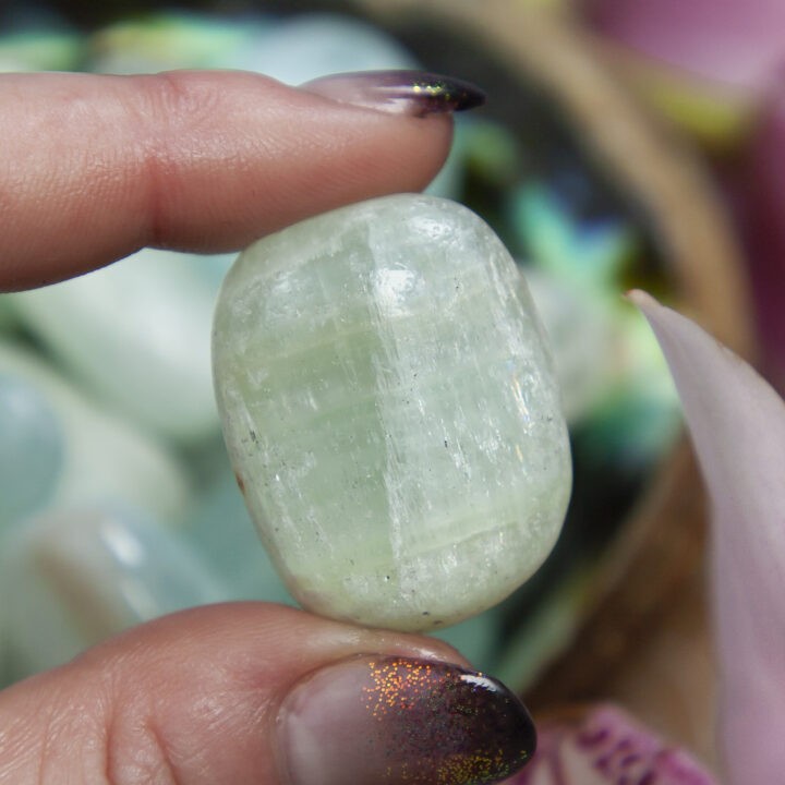 Tumbled Aqua Calcite