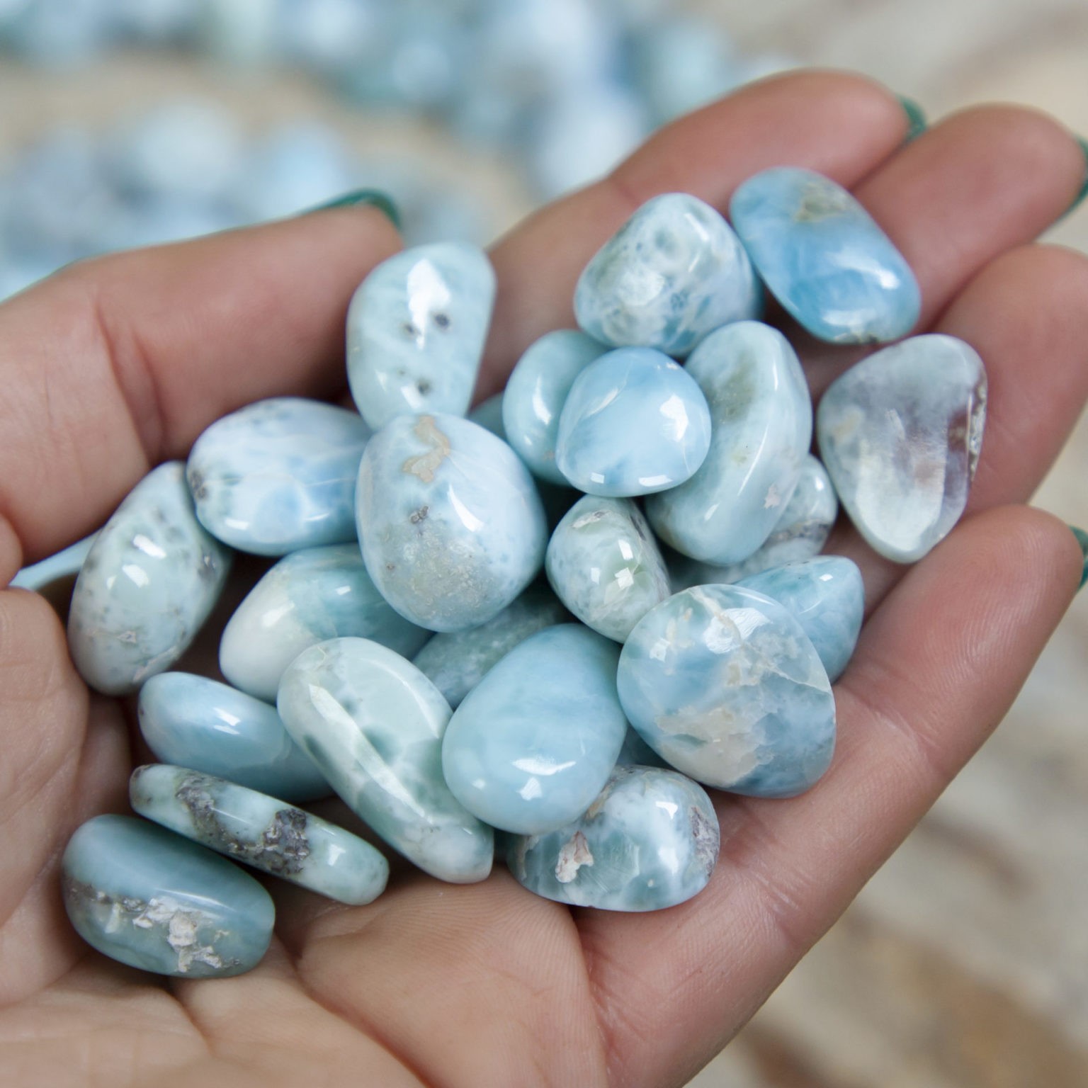 Larimar Earring-(LAR-E-2071.)