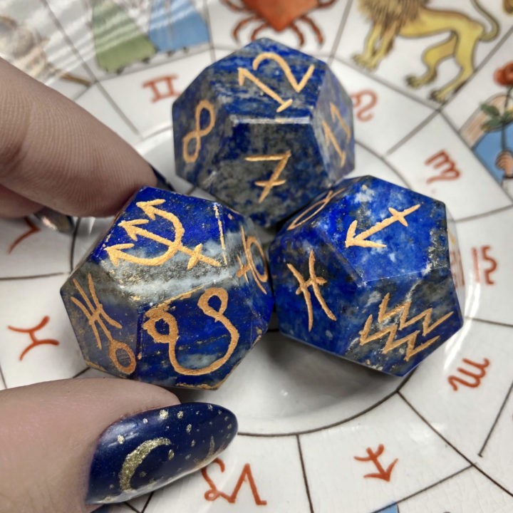 Lapis Lazuli Astrology Dice