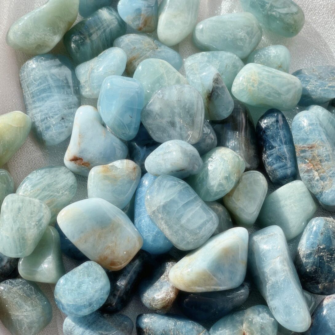 Tumbled Aquamarine For Emotional Healing & Renewal - Sage Goddess