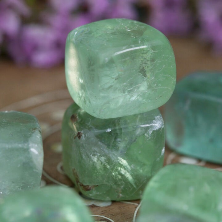 Green Fluorite: Medium Tumbled