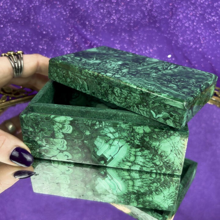 Gemstone Sale: Malachite Jewelry Box