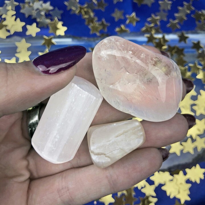 Moon Phase Gemstone Trio: Full