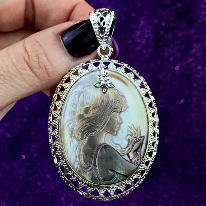 Mother of Pearl Carved Pendant