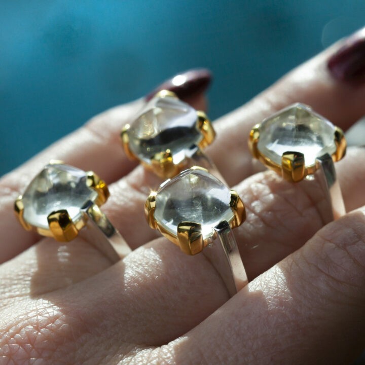 Raise the Energy Amplification Quartz Generator Ring