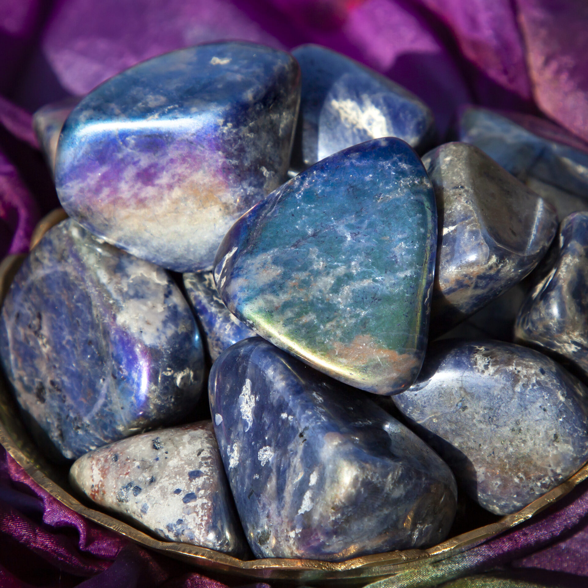 REIKI ENERGY CHARGED SODALITE ANGEL NATURAL CRYSTAL HEALING METAPHYSICAL STONE 