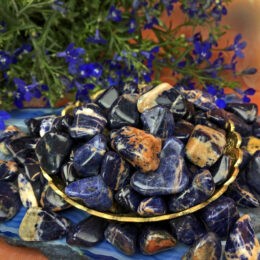 Tumbled Sunset Sodalite