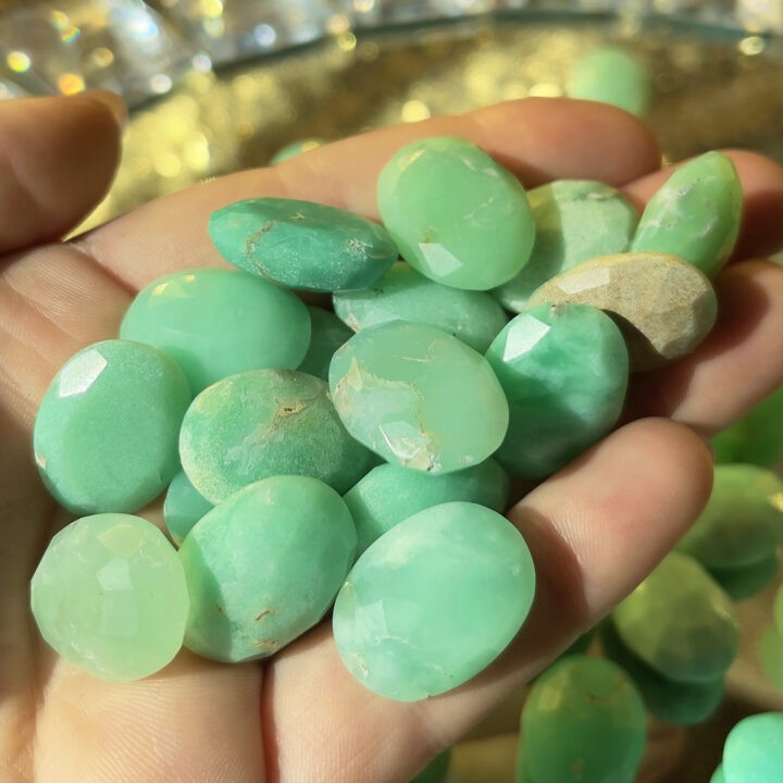Heart Healing Faceted Chrysoprase