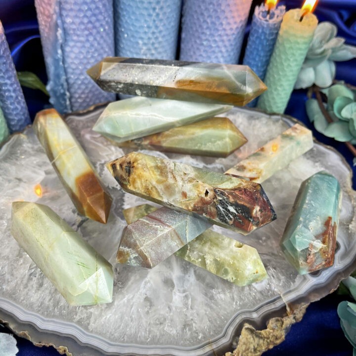 Not Your Mother's Holy Cow Amazonite Double Terminated Wand