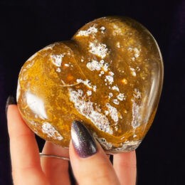 Yellow Opal Heart