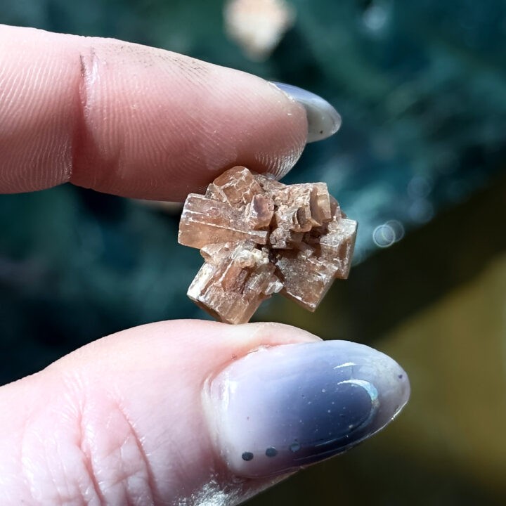 Natural Red Aragonite Cluster