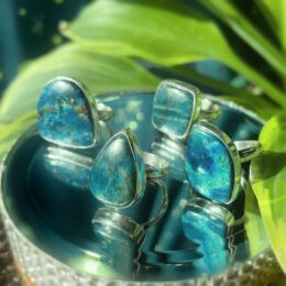 Blue Apatite Truth and Guidance Ring