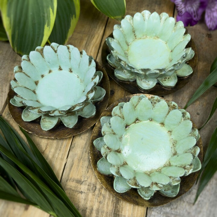 Hand Painted Lotus Flower Bowl