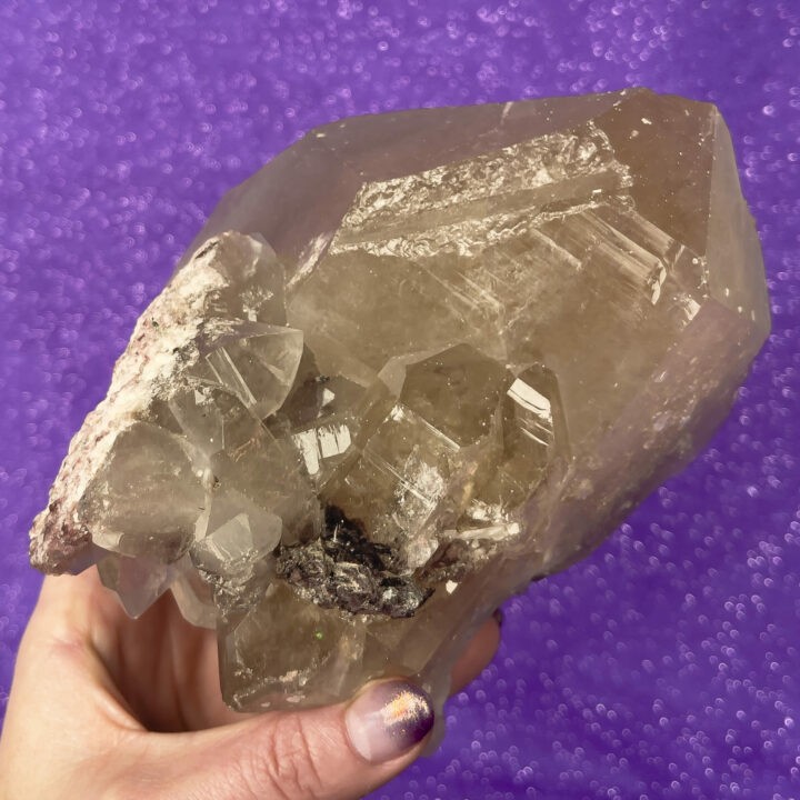 Lemurian Citrine Cluster with Record Keeper