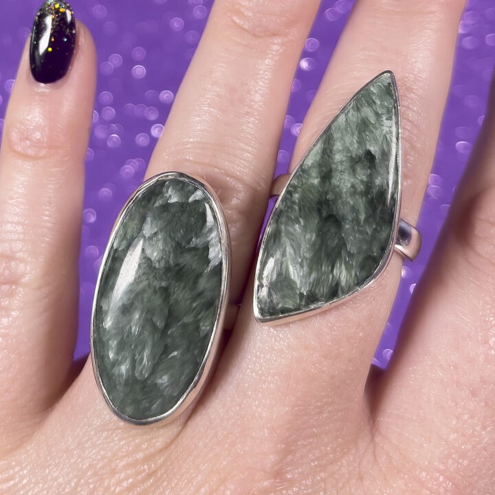 Seraphinite Adjustable Ring