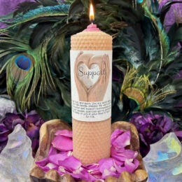 Support Beeswax Intention Candle