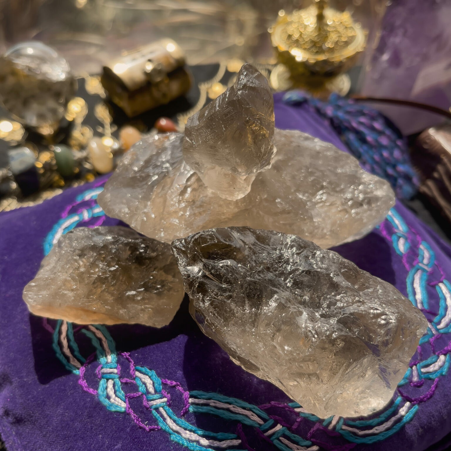 Sage Goddess Natural Smoky Quartz for transmuting negative vibrations