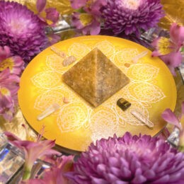 Solar Plexus Self-Empowerment Crystal Grid