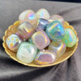 Tumbled Angel Aura Fluorite